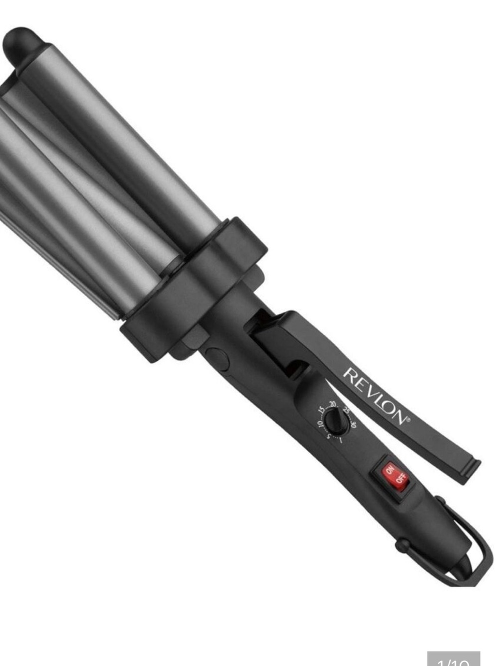 Revlon Black and Silver 3-Barrel Jumbo Hair Waver